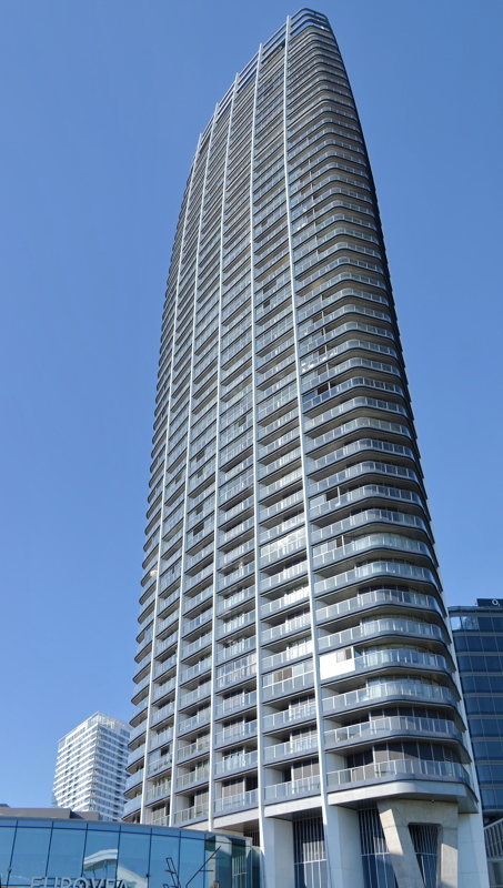 The Eurovea Tower, a 168-meter residential skyscraper in Bratislava 1